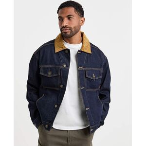 Timberland Cord Collar Jacket - Blue Blue - - Size: M39/41 Blue M39/41 male Timberland Cord Collar Jacket - Blue Blue - - Size: M39/41 Blue M39/41 male