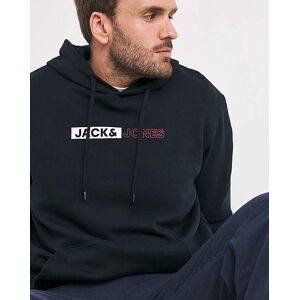 Jack & Jones Corp Logo Hoodie - Navy Navy - - Size: 4XL(59) Navy 4XL(59) male Jack & Jones Corp Logo Hoodie - Navy Navy - - Size: 4XL(59) Navy 4XL(59) male