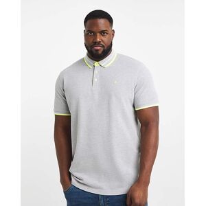 Jack & Jones Premium Paulos Polo - Grey Grey - - Size: 6XL(66) Grey 6XL(66) male Jack & Jones Premium Paulos Polo - Grey Grey - - Size: 6XL(66) Grey 6XL(66) male