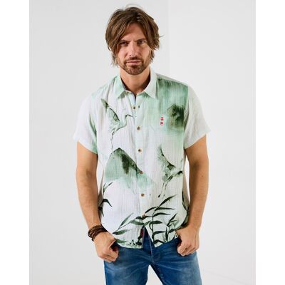 Joe Browns Incredible Crane Shirt White/Green - - Size: XL45/47 White/Green XL45/47 male Joe Browns Incredible Crane Shirt White/Green - - Size: XL45/47 White/Green XL45/47 male