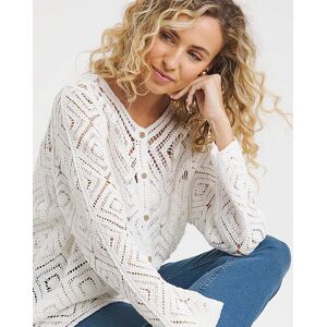 Joe Browns Crochet Cardigan White - - Size: 28/30 White female Joe Browns Crochet Cardigan White - - Size: 28/30 White female