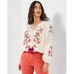 Joe Browns JB Sunset Skies Peasant Top White Multi-Coloured - - Size: 10 White Multi-Coloured female Joe Browns JB Sunset Skies Peasant Top White Multi-Coloured - - Size: 10 White Multi-Coloured female
