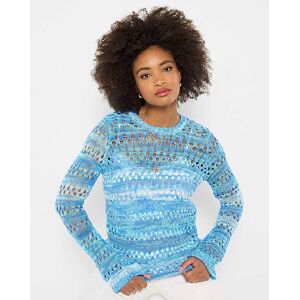 Joe Browns JB Summer Blues Boho Open Knit Jumper Blue Multi-Coloured - - Size: M Blue Multi-Coloured female Joe Browns JB Summer Blues Boho Open Knit Jumper Blue Multi-Coloured - - Size: M Blue Multi-Coloured female
