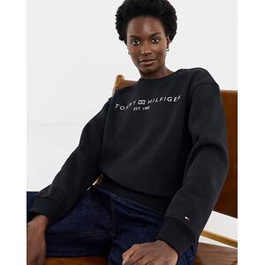 Tommy Hilfiger Logo Crew Neck Black - - Size: L Black L female Tommy Hilfiger Logo Crew Neck Black - - Size: L Black L female