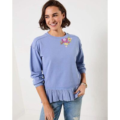 Joe Browns JB Elodie Woven Hem Sweatshirt Lilac - - Size: 22 Lilac 22 female Joe Browns JB Elodie Woven Hem Sweatshirt Lilac - - Size: 22 Lilac 22 female