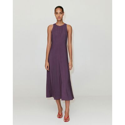 Mango A-Line Dress With Seam Detail Purple - - Size: 16 Purple 16 Mango A-Line Dress With Seam Detail Purple - - Size: 16 Purple 16