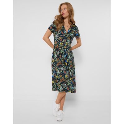 Joe Browns Azalea Twist Jersey Dress Black Multi - - Size: 24 Black Multi 24 Joe Browns Azalea Twist Jersey Dress Black Multi - - Size: 24 Black Multi 24