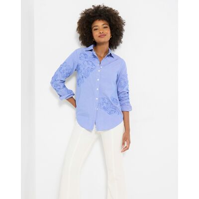 Joe Browns JB Rebecca Applique Shirt Blue - - Size: 20 Blue 20 female Joe Browns JB Rebecca Applique Shirt Blue - - Size: 20 Blue 20 female