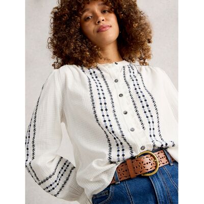 White Stuff Naomi Embroidered Shirt Ivory/Multi-Coloured - - Size: 20 Ivory/Multi-Coloured 20 female White Stuff Naomi Embroidered Shirt Ivory/Multi-Coloured - - Size: 20 Ivory/Multi-Coloured 20 female