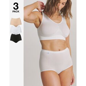 Sloggi 3Pk Basic Maxi Knicker Wht/Blk/Sk White/Black/Skin - - Size: 24 White/Black/Skin 24 Sloggi 3Pk Basic Maxi Knicker Wht/Blk/Sk White/Black/Skin - - Size: 24 White/Black/Skin 24