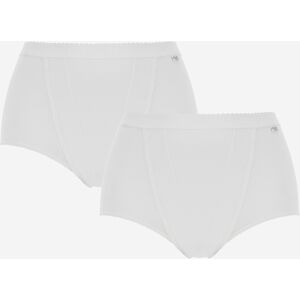 Sloggi 2Pk Control Maxi Knicker Blk, Wht White - - Size: 24 White 24 Sloggi 2Pk Control Maxi Knicker Blk, Wht White - - Size: 24 White 24