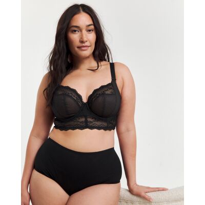 Elomi Charley Wired Longline Bra Black Black - - Size: 38E Black 38E Elomi Charley Wired Longline Bra Black Black - - Size: 38E Black 38E