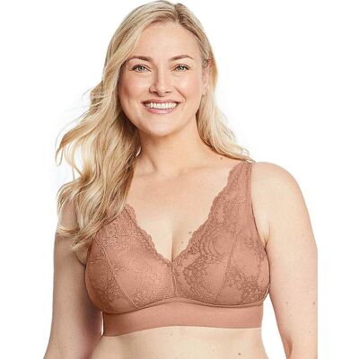 Glamorise Lexington Plunge Bralette - Soft Stretch Lace - Sexy & Comfortable Glamorise Lexington Plunge Bralette - Soft Stretch Lace - Sexy & Comfortable