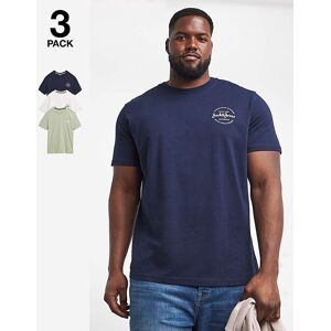 Jack & Jones Forest 3 Pack Crew Neck Multi - - Size: L(47) Multi L(47) male Jack & Jones Forest 3 Pack Crew Neck Multi - - Size: L(47) Multi L(47) male