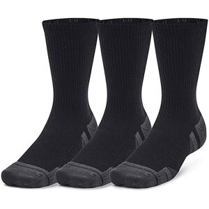 Under Armour Performance Tech 3pk Socks Black/Grey - - Size: Large Black/Grey male Under Armour Performance Tech 3pk Socks Black/Grey - - Size: Large Black/Grey male