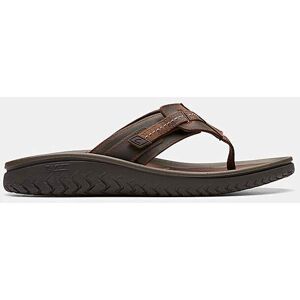 Clarks Wesley Sun Flip Flop Beeswax Leather 9 male