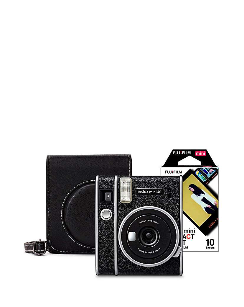 Fujifilm Instax Mini 40 Camera Bundle Black