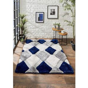Origins Geo Shaggy Cosy Rug Navy - - Size: 60X110 Navy 60X110 Origins Geo Shaggy Cosy Rug Navy - - Size: 60X110 Navy 60X110