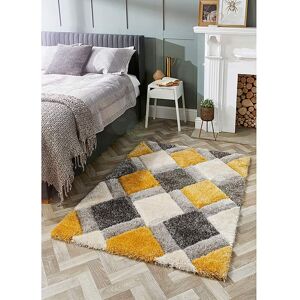 Origins Geo Shaggy Cosy Rug Ochre - - Size: 60X110 Ochre 60X110 Origins Geo Shaggy Cosy Rug Ochre - - Size: 60X110 Ochre 60X110