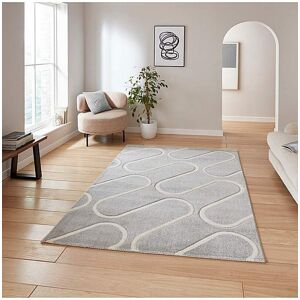 Catherine Lansfield Linear Curve Rug Grey - - Size: 120X170 Grey 120X170 Catherine Lansfield Linear Curve Rug Grey - - Size: 120X170 Grey 120X170