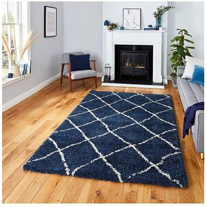 Think Rugs Scandi Berber Rug Navy - - Size: 120X170 Navy 120X170 Think Rugs Scandi Berber Rug Navy - - Size: 120X170 Navy 120X170