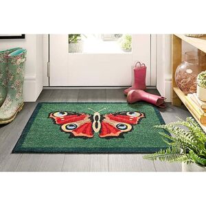 My Mat Butterfly Washable Doormat Green - - Size: 50X75 Green 50X75 My Mat Butterfly Washable Doormat Green - - Size: 50X75 Green 50X75