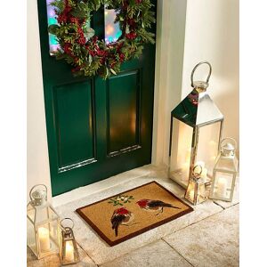 My Mat Festive Robins Coir Doormat Natural - - Size: 40X60 Natural 40X60 My Mat Festive Robins Coir Doormat Natural - - Size: 40X60 Natural 40X60
