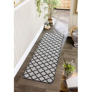 My Mat Moroccan Tile Washable Runner Charcoal - - Size: 67X200 Charcoal 67X200 My Mat Moroccan Tile Washable Runner Charcoal - - Size: 67X200 Charcoal 67X200