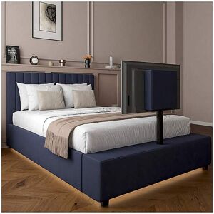 XR Living Maisie LED TV Ottoman Bed Navy - - Size: KINGSIZE Navy KINGSIZE XR Living Maisie LED TV Ottoman Bed Navy - - Size: KINGSIZE Navy KINGSIZE