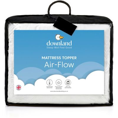 At Home Collection Downland Airflow Mattress Topper White - - Size: KING White KING At Home Collection Downland Airflow Mattress Topper White - - Size: KING White KING