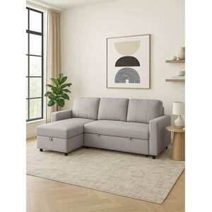 Aspire Nexis Left Corner Sofa Bed Silver - Silver Aspire Nexis Left Corner Sofa Bed Silver - Silver