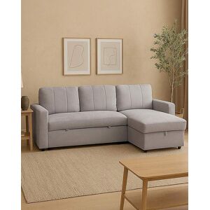 Aspire Nexis Right Corner Sofa Bed Silver - Silver Aspire Nexis Right Corner Sofa Bed Silver - Silver