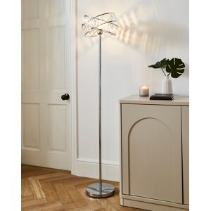 Searchlight Juno Chrome & Acrylic Floor Lamp Clear - Clear Searchlight Juno Chrome & Acrylic Floor Lamp Clear - Clear