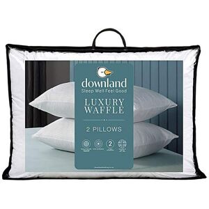 Downland Luxury Waffle Pack of 2 Pillows White - - Size: PAIR White Downland Luxury Waffle Pack of 2 Pillows White - - Size: PAIR White