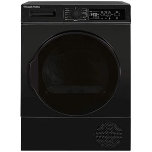 Russell Athletic 12 Series 9kg HP Dryer Black - Black Russell Athletic 12 Series 9kg HP Dryer Black - Black