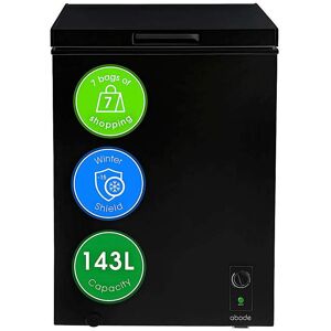 Abode A142CF0E1B Chest Freezer 142L Black - Black Abode A142CF0E1B Chest Freezer 142L Black - Black