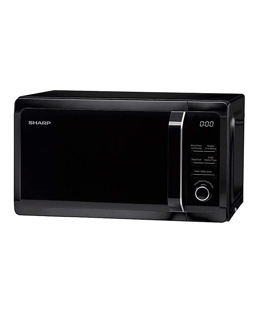 Sharp Digital Microwave with Grill Black
