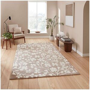 Catherine Lansfield Grace Floral Rug Natural 160x230 Female Catherine Lansfield Grace Floral Rug Natural 160x230 Female