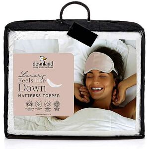 Downland Feels Like Down Mattress Topper White Single Female Downland Feels Like Down Mattress Topper White Single Female