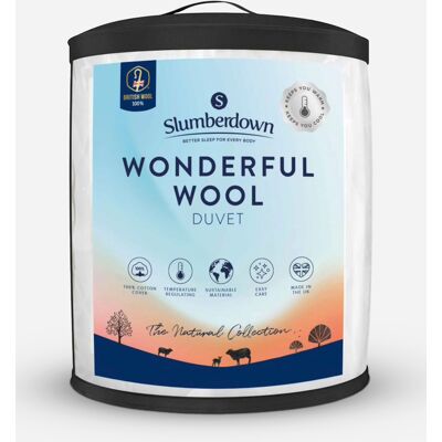 Slumberdown Slumberdown Wonderful Wool Lightweight Duvet - Single - White - Product Type Slumberdown Slumberdown Wonderful Wool Lightweight Duvet - Single - White - Product Type
