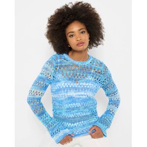 Joe Browns Jb Summer Blues Boho Open Knit Jumper Blue Multi-Coloured L Female Joe Browns Jb Summer Blues Boho Open Knit Jumper Blue Multi-Coloured L Female