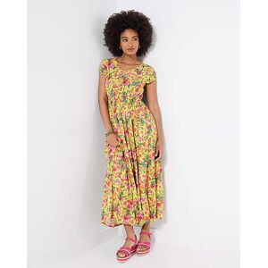 Joe Browns Camilla Printed Maxi Dress Yellow Multi-Coloured 8 Female Joe Browns Camilla Printed Maxi Dress Yellow Multi-Coloured 8 Female