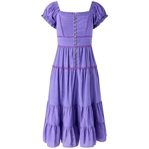 Joe Browns Jb Amelia Flower Trim Cotton Dress Purple 14 Female Joe Browns Jb Amelia Flower Trim Cotton Dress Purple 14 Female