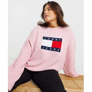 Tommy Jeans Melange Flag Sweater Light Pink 4xl Female Tommy Jeans Melange Flag Sweater Light Pink 4xl Female