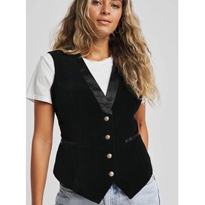 Joe Browns Chloes Velour Satin Waistcoat Black 12 Female Joe Browns Chloes Velour Satin Waistcoat Black 12 Female