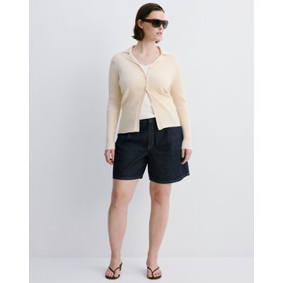 Mango Mid- Rise Denim Bermuda Shorts Dark Wash 20 Female Mango Mid- Rise Denim Bermuda Shorts Dark Wash 20 Female