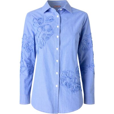 Joe Browns Jb Rebecca Applique Shirt Blue 20 Female Joe Browns Jb Rebecca Applique Shirt Blue 20 Female
