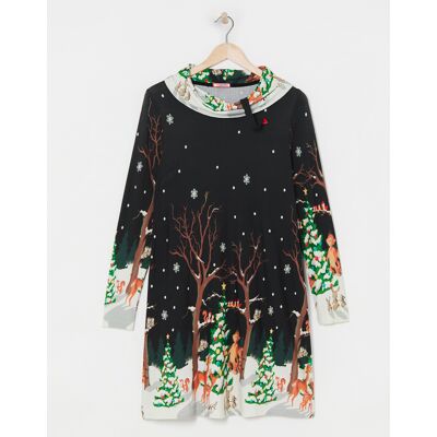 Joe Browns Black Winter Wonderland Tunic Black Multi 10 Female Joe Browns Black Winter Wonderland Tunic Black Multi 10 Female