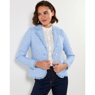 Joe Browns Jb Let'S Do Lunch Boucle Jacket Blue 20 Female Joe Browns Jb Let'S Do Lunch Boucle Jacket Blue 20 Female