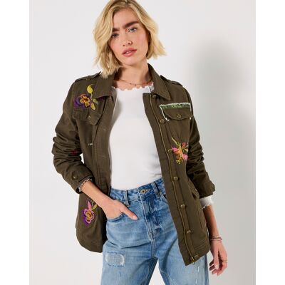 Joe Browns Jb Enchanting Embroidered Casual Jacket Khaki 24 Female Joe Browns Jb Enchanting Embroidered Casual Jacket Khaki 24 Female